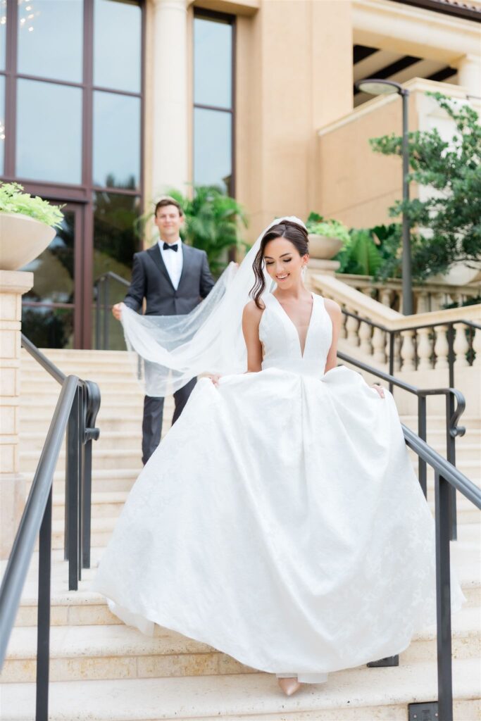A wedding at the four seasons Orlando by Florida wedding photographer.