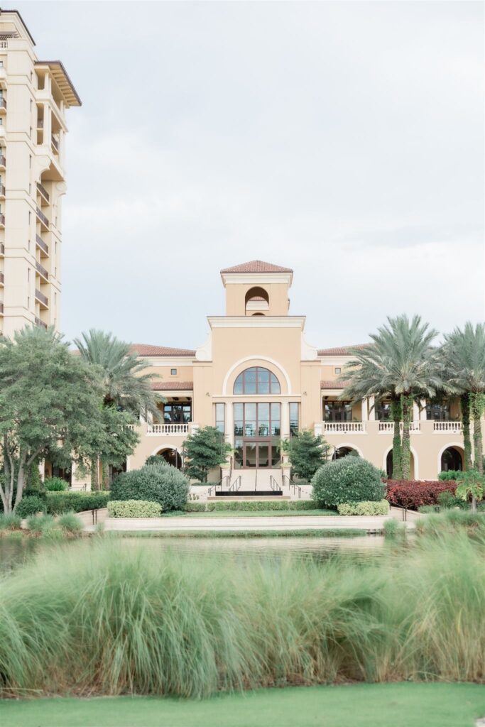 A photo of the beautiful Four Seasons Orlando by Florida wedding photographer.