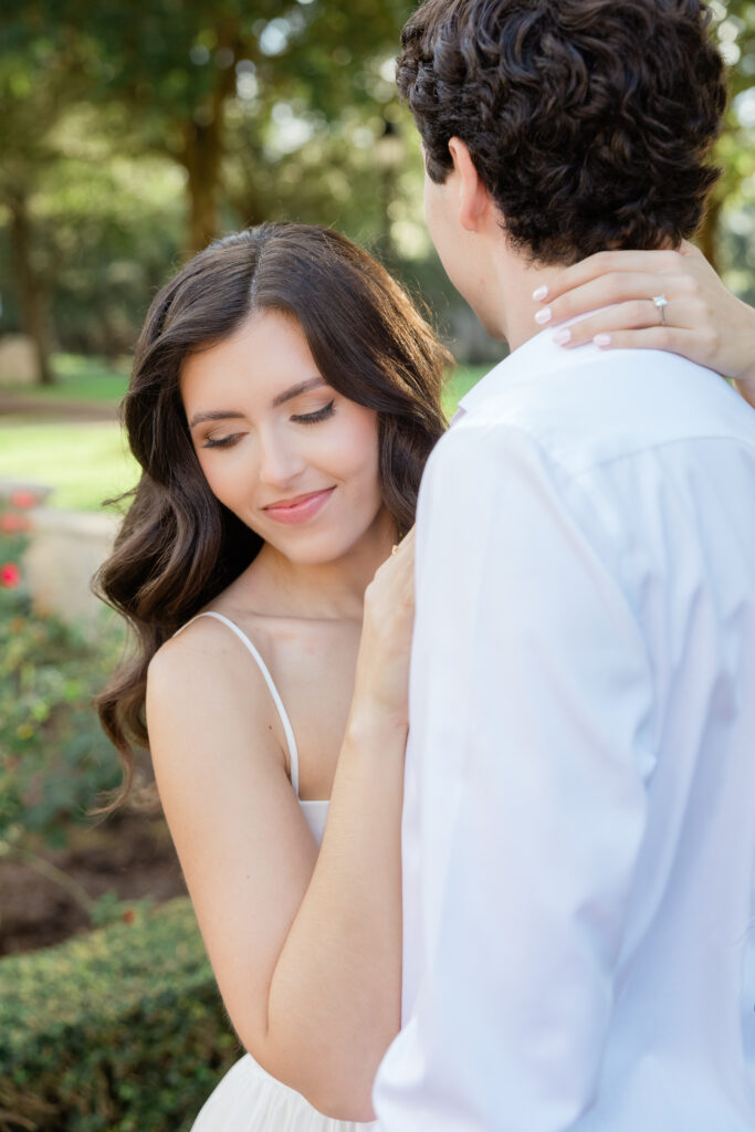 An engagement session at Rollins college showcasing the beautiful architecture at Rollins College captured by Florida wedding photographer Angelika Krug Photo & Film 