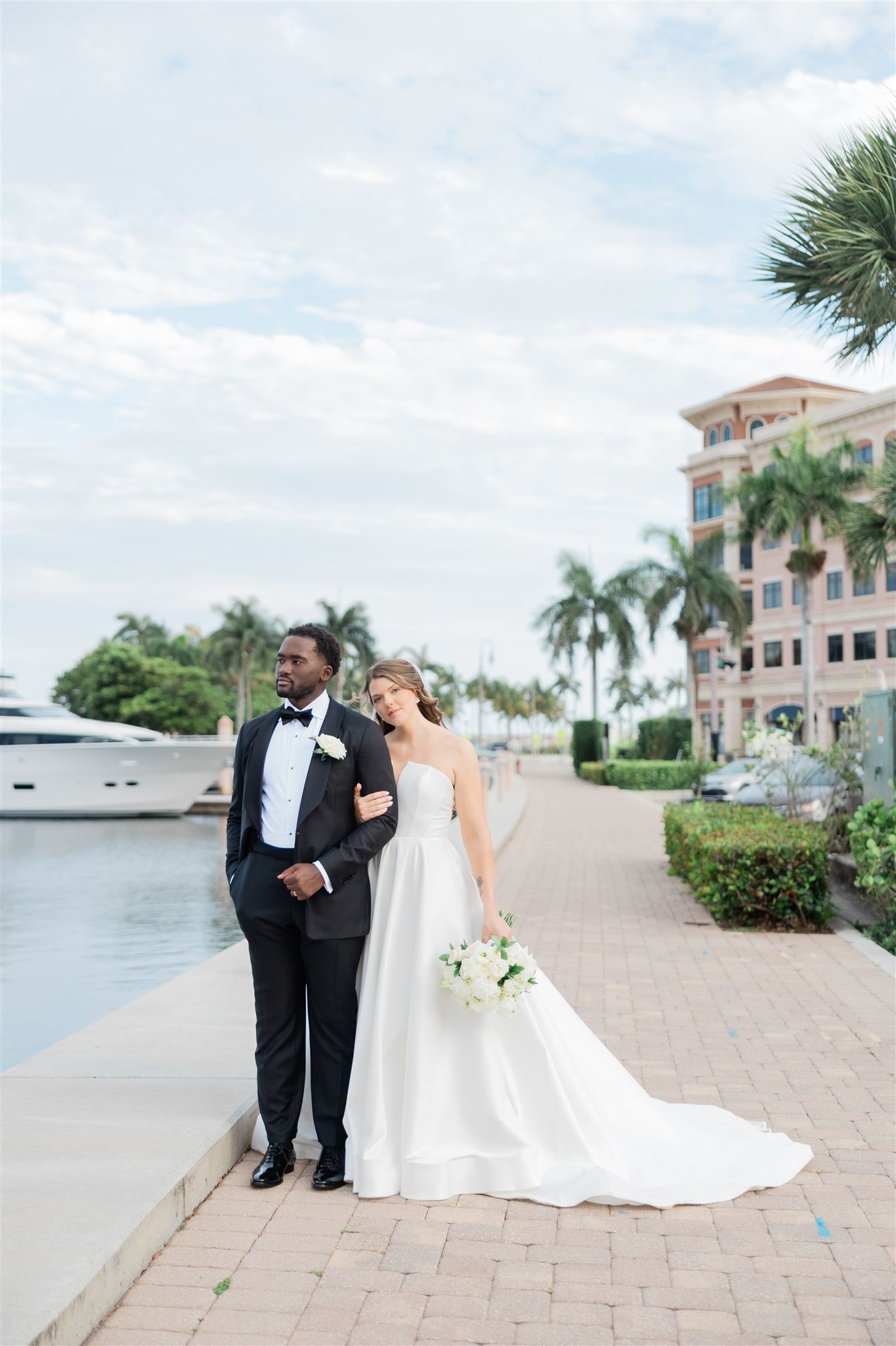 Couple portrait at the The Ben, Palm Beach captured by Palm Beach wedding photographer Angelika Krug Photo & Film.