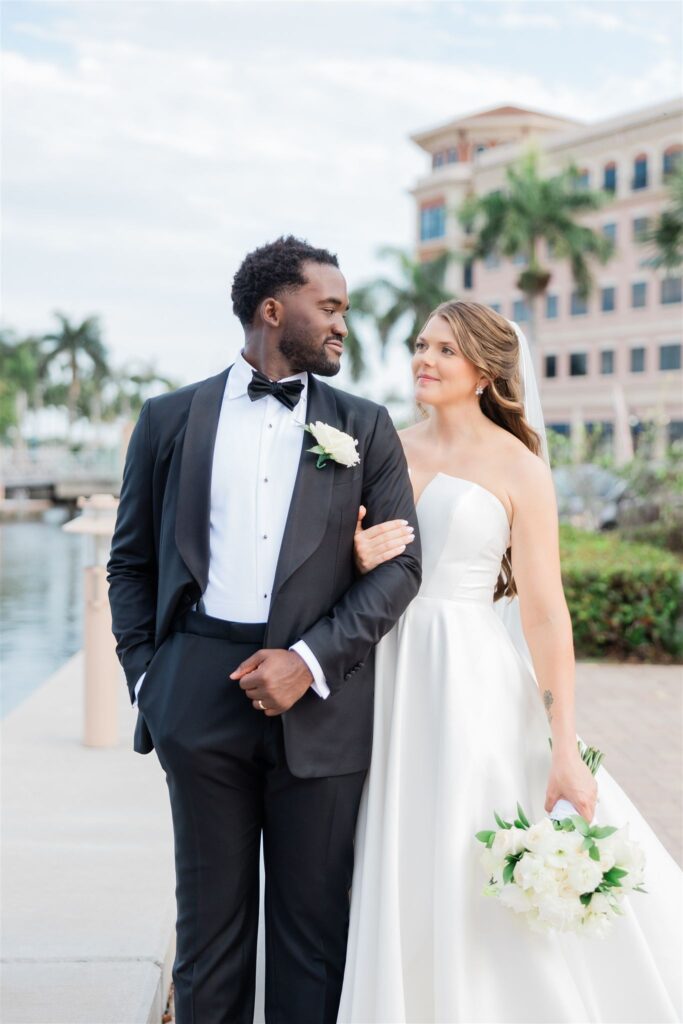 A portrait during a wedding at the Ben Palm Beach captured by Florida wedding photographer Angelika Krug Photo & Film. 