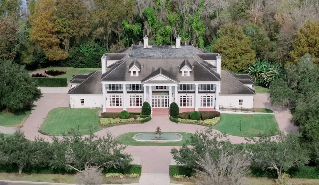 Luxmore Grand Estate wedding couple portraits photographed by Florida wedding photographer Angelika Krug Photo & Film