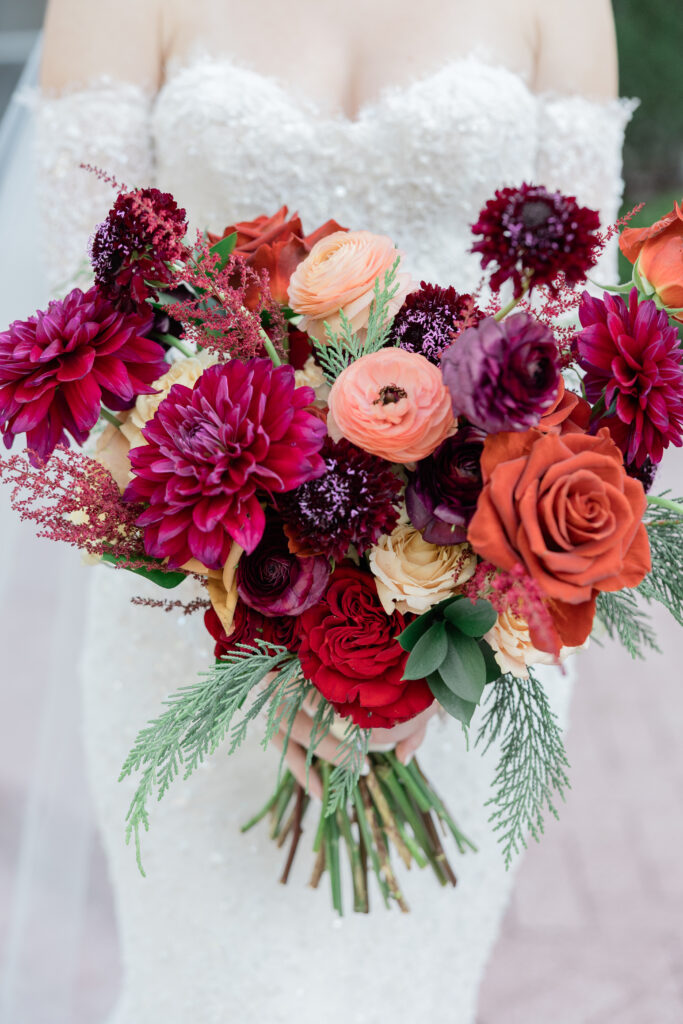 Luxmore Grand Estate wedding florals photographed by Florida wedding photographer Angelika Krug Photo & Film